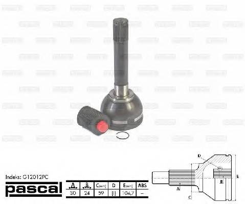 PASCAL G12012PC Шарнир, приводной вал PASCAL G12012PC Шарнир, приводной вал