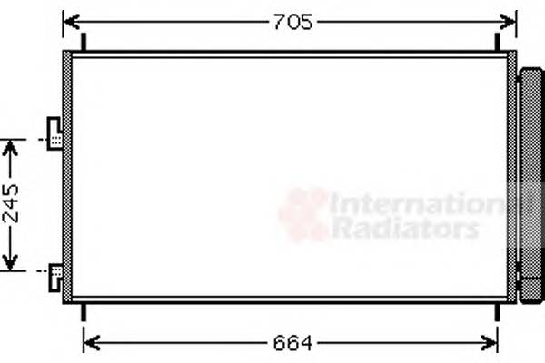 VAN WEZEL 53005410 Конденсатор, кондиционер VAN WEZEL 53005410 Конденсатор, кондиционер