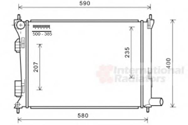 VAN WEZEL 82002277 Радиатор, охлаждение двига... VAN WEZEL 82002277 Радиатор, охлаждение двига...