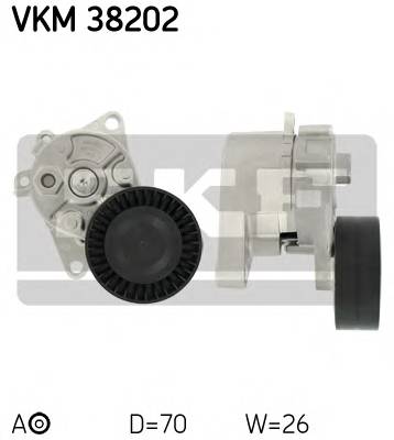 SKF VKM 38202 Натяжной ролик, поликлинов