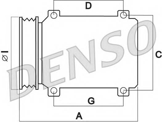 DENSO DCP50243 Компресор, кондиціонер DENSO DCP50243 Компресор, кондиціонер