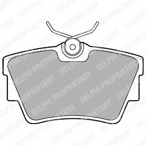 DELPHI LP1745 Комплект тормозных колодок