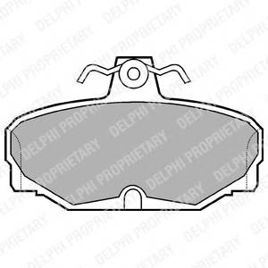 DELPHI LP507 Комплект тормозных колодок