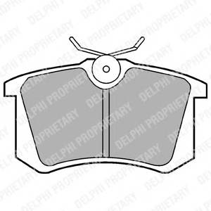 DELPHI LP571 Комплект тормозных колодок