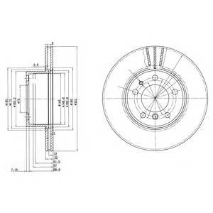 DELPHI BG2433 Тормозной диск DELPHI BG2433 Тормозной диск