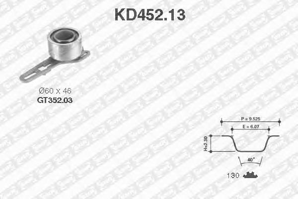 SNR KD452.13 Комплект ремня ГРМ