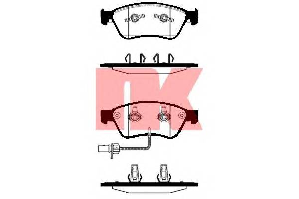 NK 224777 Комплект тормозных колодок...