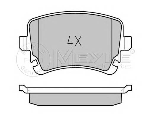 MEYLE 0252332617/PD KLOCKI HAM. VW T. A4/A6/A8 04-/T5 03- BEZ CZUJNIK