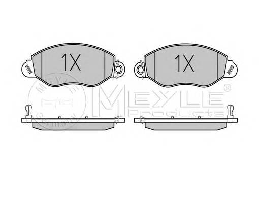 MEYLE 025 234 3418/PD Комплект гальмівних колодо...