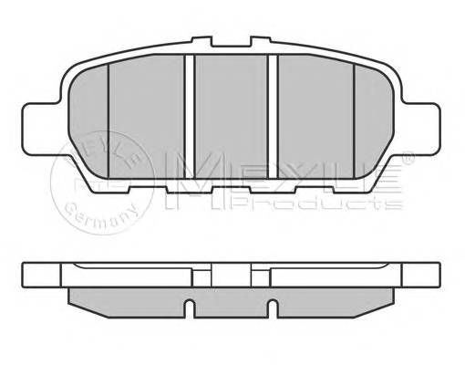 MEYLE 025 248 7113/W Комплект тормозных колодок