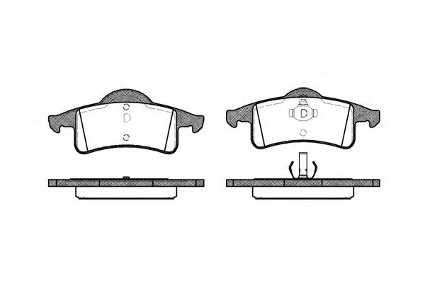 ROADHOUSE 2758.00 Комплект тормозных колодок