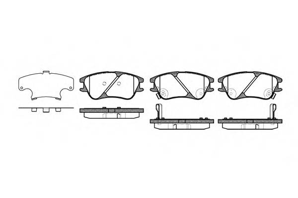 ROADHOUSE 21139.02 Комплект тормозных колодок