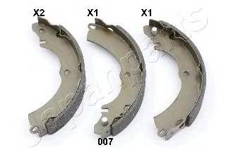 JAPANPARTS GF-007AF Комплект тормозных колодок JAPANPARTS GF-007AF Комплект тормозных колодок