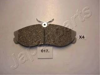 JAPANPARTS PA-017AF Комплект тормозных колодок