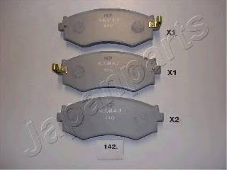 JAPANPARTS PA-142AF Комплект тормозных колодок... JAPANPARTS PA-142AF Комплект тормозных колодок...