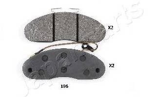 JAPANPARTS PA-196AF Комплект тормозных колодок