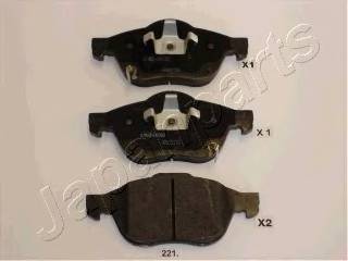 JAPANPARTS PA-221AF Комплект тормозных колодок... JAPANPARTS PA-221AF Комплект тормозных колодок...