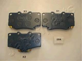 JAPANPARTS PA-254AF Комплект тормозных колодок... JAPANPARTS PA-254AF Комплект тормозных колодок...