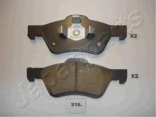 JAPANPARTS PA-315AF Комплект гальмівних колодо... JAPANPARTS PA-315AF Комплект гальмівних колодо...