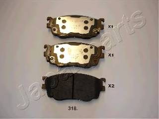 JAPANPARTS PA-318AF Комплект тормозных колодок... JAPANPARTS PA-318AF Комплект тормозных колодок...
