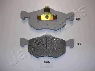 JAPANPARTS PA-322AF Комплект тормозных колодок... JAPANPARTS PA-322AF Комплект тормозных колодок...