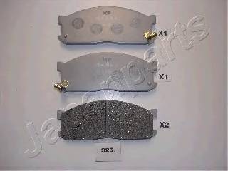 JAPANPARTS PA-325AF Комплект тормозных колодок... JAPANPARTS PA-325AF Комплект тормозных колодок...