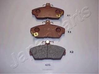 JAPANPARTS PA-430AF Комплект тормозных колодок