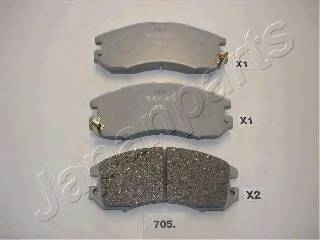 JAPANPARTS PA-705AF Комплект тормозных колодок... JAPANPARTS PA-705AF Комплект тормозных колодок...