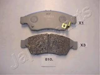 JAPANPARTS PA-810AF Комплект тормозных колодок... JAPANPARTS PA-810AF Комплект тормозных колодок...