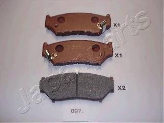 JAPANPARTS PA-897AF Комплект гальмівних колодо... JAPANPARTS PA-897AF Комплект гальмівних колодо...