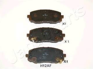 JAPANPARTS PA-H12AF Комплект тормозных колодок... JAPANPARTS PA-H12AF Комплект тормозных колодок...