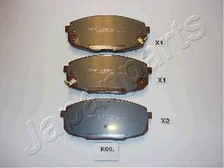 JAPANPARTS PA-K09AF Комплект гальмівних колодо... JAPANPARTS PA-K09AF Комплект гальмівних колодо...