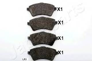 JAPANPARTS PA-L03AF Комплект тормозных колодок
