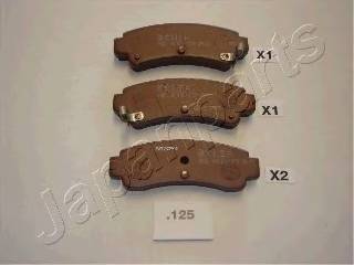 JAPANPARTS PP-125AF Комплект тормозных колодок