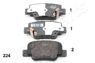 JAPANPARTS PP-224AF Комплект тормозных колодок