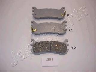 JAPANPARTS PP-391AF Комплект гальмівних колодо... JAPANPARTS PP-391AF Комплект гальмівних колодо...