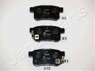 JAPANPARTS PP-410AF Комплект тормозных колодок