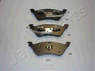 JAPANPARTS PP-993AF Комплект тормозных колодок... JAPANPARTS PP-993AF Комплект тормозных колодок...
