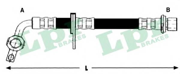 LPR 6T48254 Тормозной шланг LPR 6T48254 Тормозной шланг