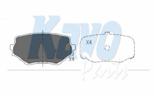 KAVO PARTS KBP-8506 Комплект гальмівних колодо... KAVO PARTS KBP-8506 Комплект гальмівних колодо...