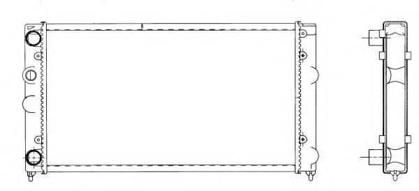 NRF 519501 Радиатор, охлаждение двига