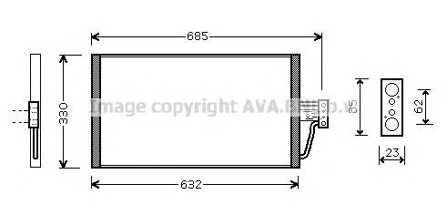 AVA QUALITY COOLING BW5254 Конденсатор, кондиционер AVA QUALITY COOLING BW5254 Конденсатор, кондиционер