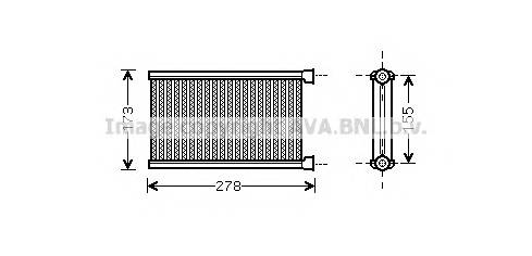 AVA QUALITY COOLING BW6344 Теплообменник, отопление с