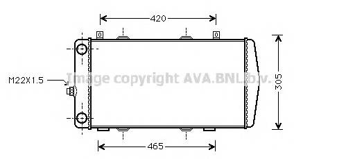 AVA QUALITY COOLING SA2004 Радиатор, охлаждение двига... AVA QUALITY COOLING SA2004 Радиатор, охлаждение двига...