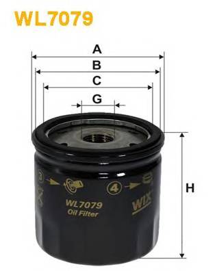 WIX FILTERS WL7079 Масляний фільтр WIX FILTERS WL7079 Масляний фільтр