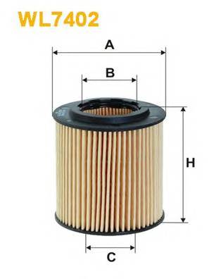 WIX FILTERS WL7402 Масляний фільтр WIX FILTERS WL7402 Масляний фільтр