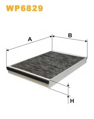 WIX FILTERS WP6829 Фильтр, воздух во внутренно...