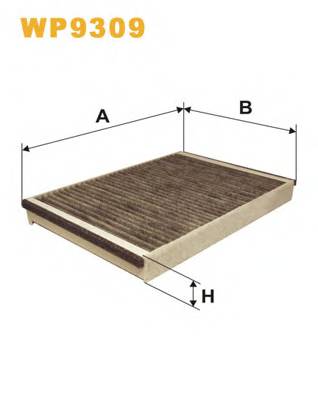 WIX FILTERS WP9309 Фильтр, воздух во внутренно