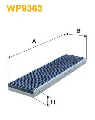 WIX FILTERS WP9363 Фильтр, воздух во внутренно