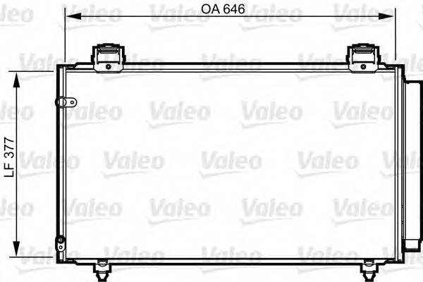 VALEO 814210 Конденсатор, кондиционер VALEO 814210 Конденсатор, кондиционер